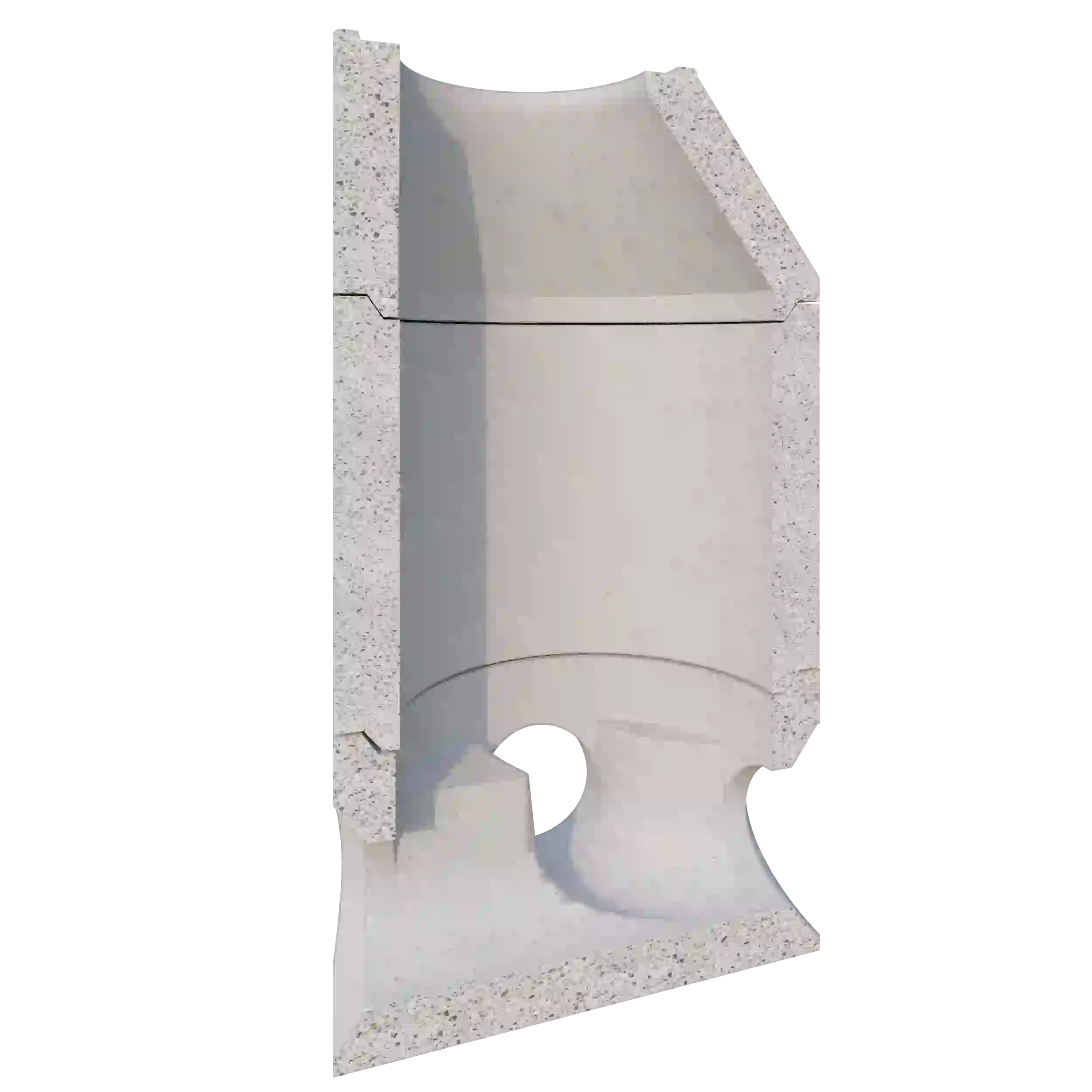 Lagermaterial aus Beton für Schacht-, Brunnen- und Entwässerungssysteme