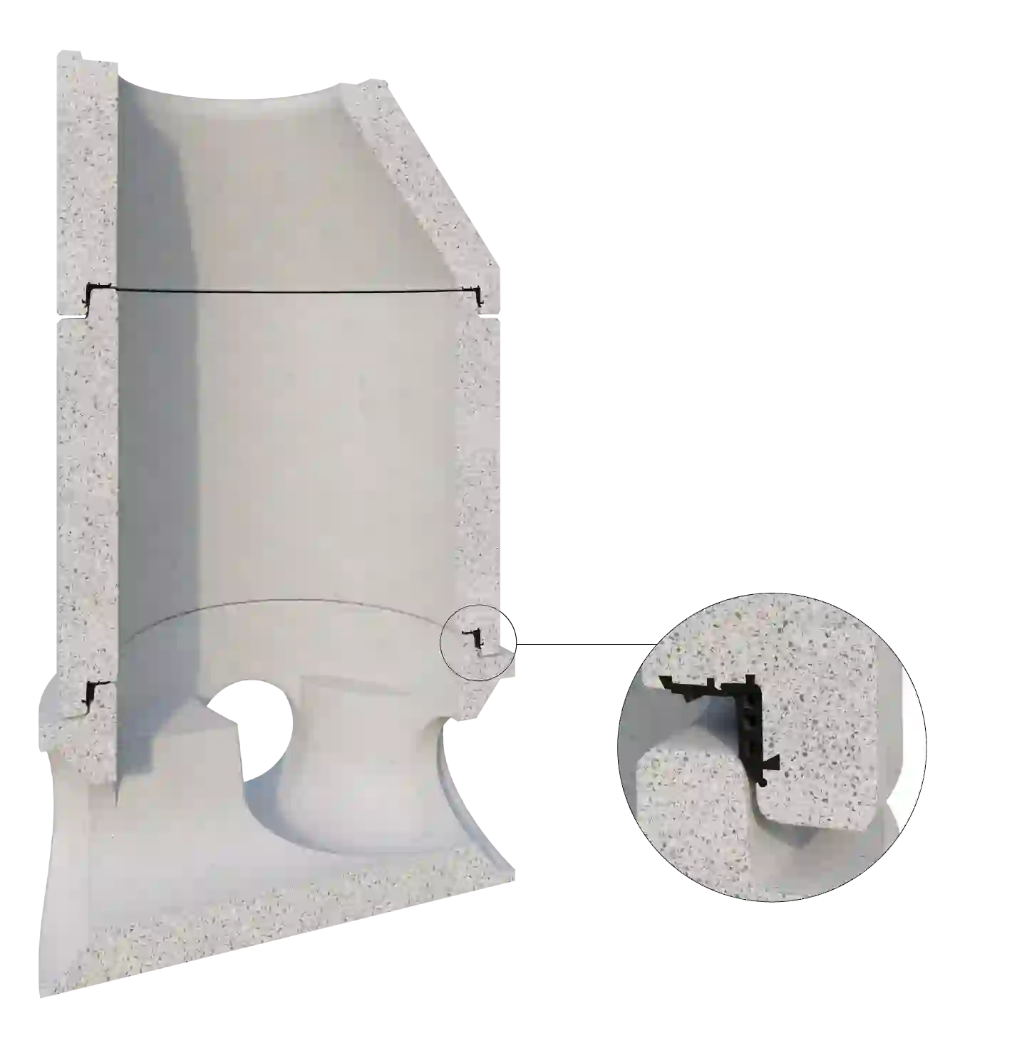 TOP SEAL VARIO Schachtaufbauteile mit integrierter Dichtung und Lastübertragung